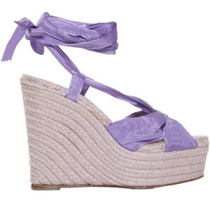 Christian Louboutin Lavender Wedge Sandal